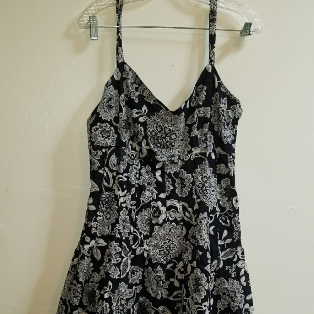 Black paisley dress